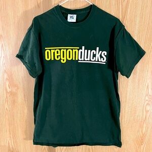 Collegiate Sports Apparel Oregon Ducks Dark Green Crew Tee Top